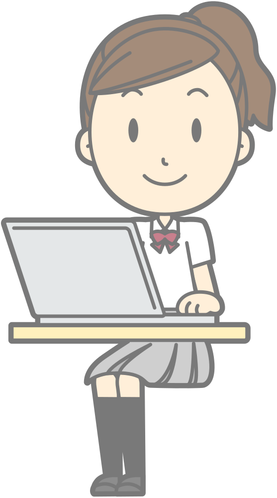 OnlineLabels Clip Art - Female Computer User (#14)